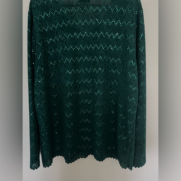 Festive green woman’s top Large Bon Worth - Picture 2 of 6